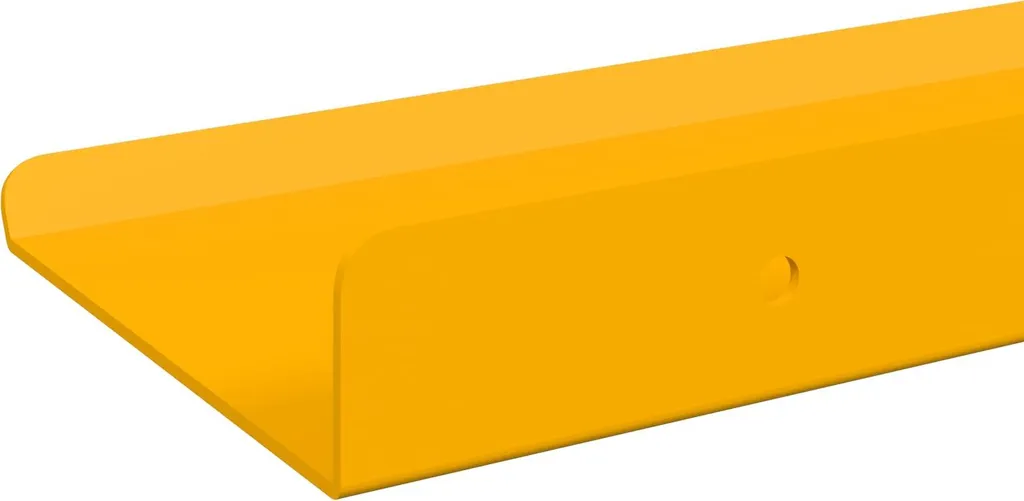 vidaXL Mensole Sospese Giallo Senape - Set da 4 Pezzi 60cm - 7