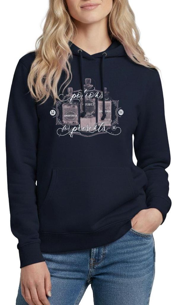 Spreadshirt Harry Potter Potions Zaubertränke Damen Hoodie, M, Navy