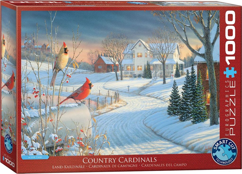 Eurographics Puzzle Country Cardinals - Sam Timm - 1000 Teile