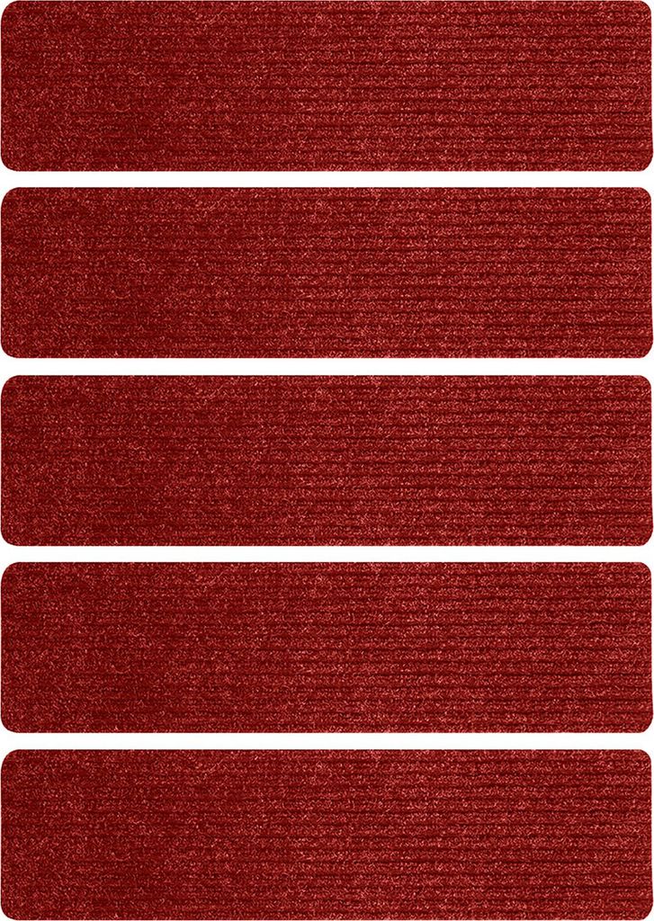 5 Stück waschbare Treppenstufen, rutschfeste Treppenläufer mit Gummirückseite, rückstandsfreier Treppenteppich für Holzstufen, Sicherheit für...