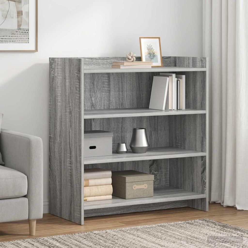 vidaXL Dressoir, grijs Sonoma, 75 x 36 x 80 cm, houtvezel Productafbeelding 