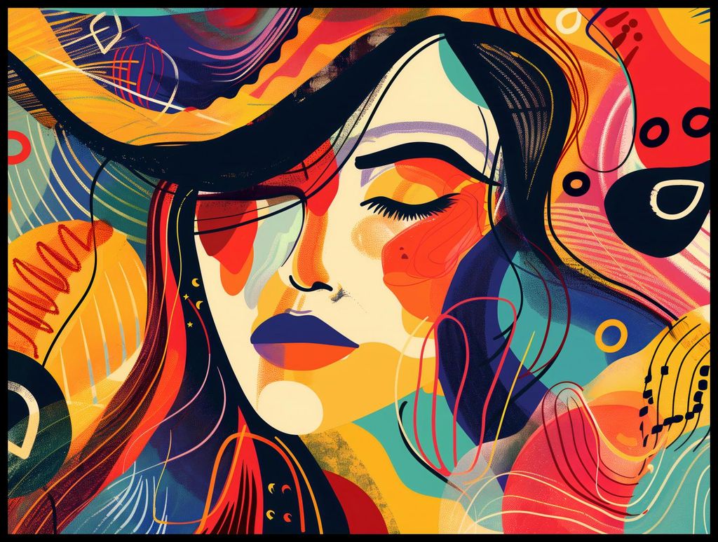 Plakat 100x75cm Reichtum Farbpalette