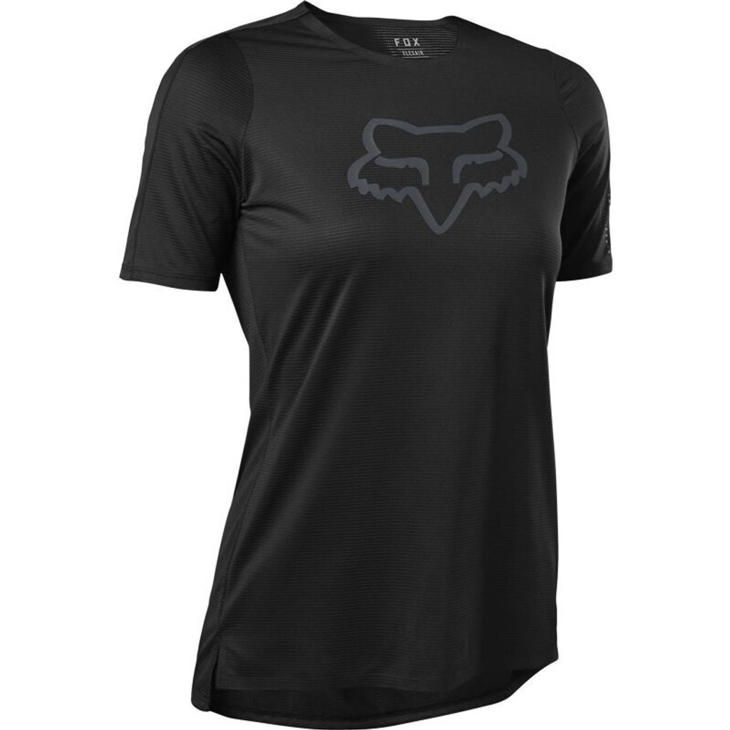 Fox Racing Flexair Kurzarm-t-shirt Schwarz M Damen Schwarz M