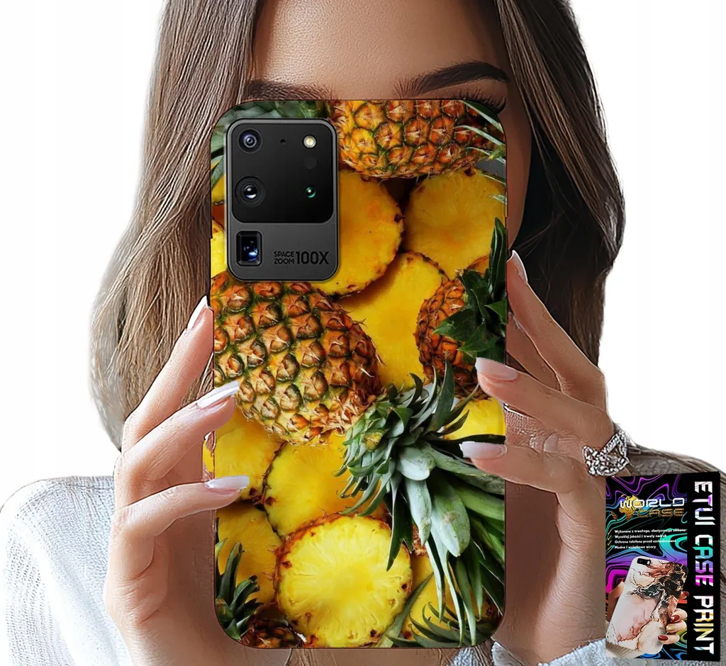 Custodia Samsung S20 Ultra + Pellicola - Cover Silicone Disegno Frutta