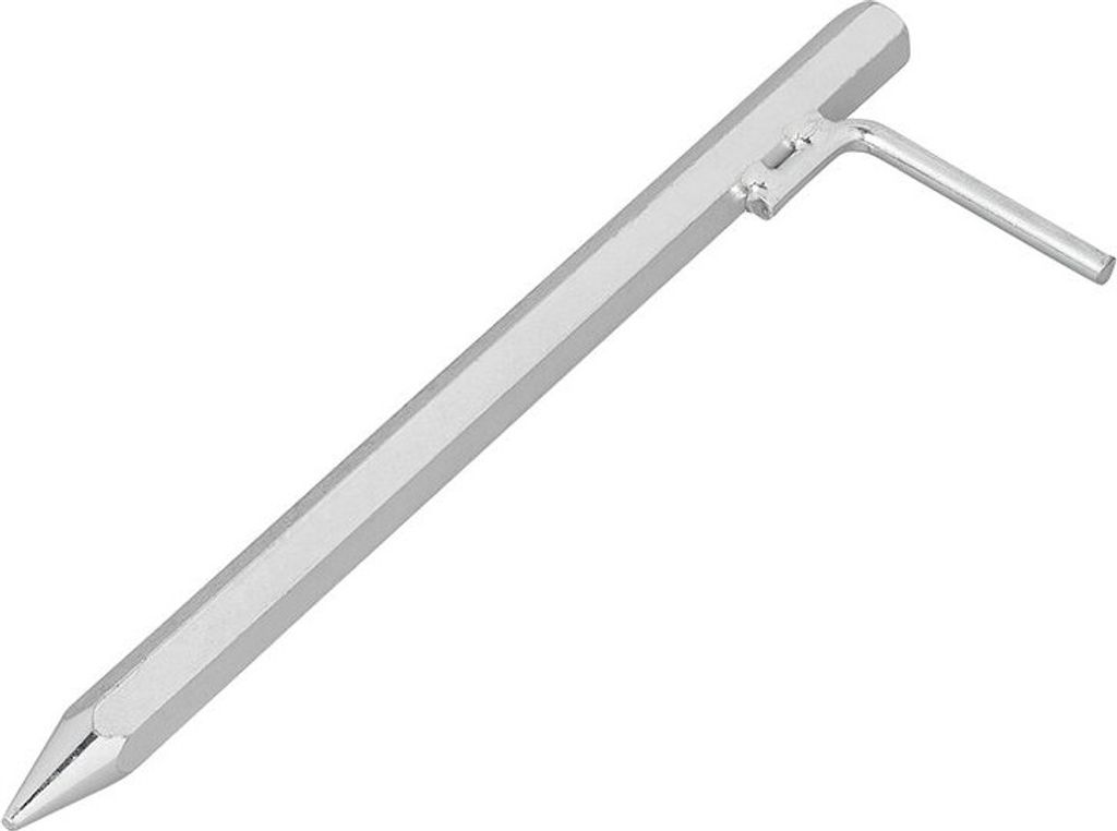 Bodenanker 30 cm aus verzinktem Stahl mit L-Haken