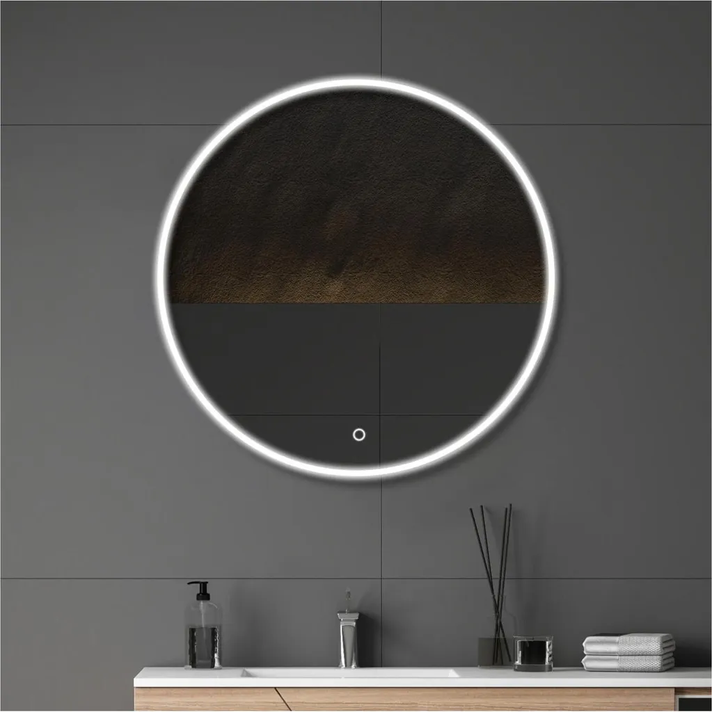 Miroir LED rond ORAYA anti-buée : fini les reflets flous en sortant