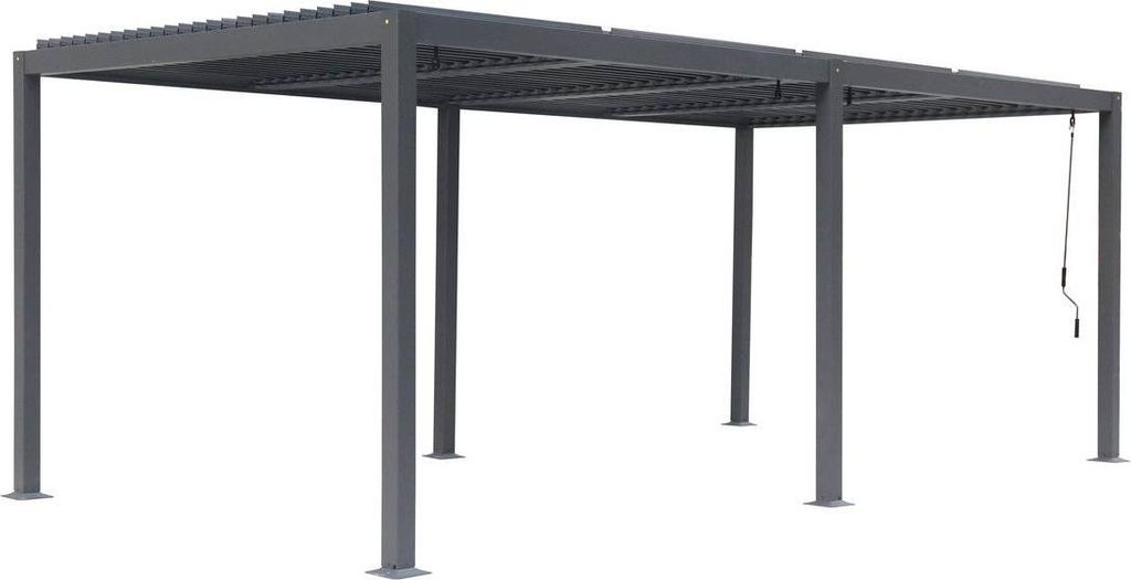 Freistehende pergola evonis 6x3m graphitgrau - Hespéride