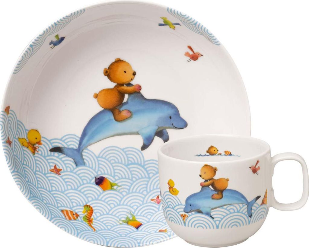 Villeroy & Boch HAPPY AS A BEAR Kindergeschirr-Set 2-tlg