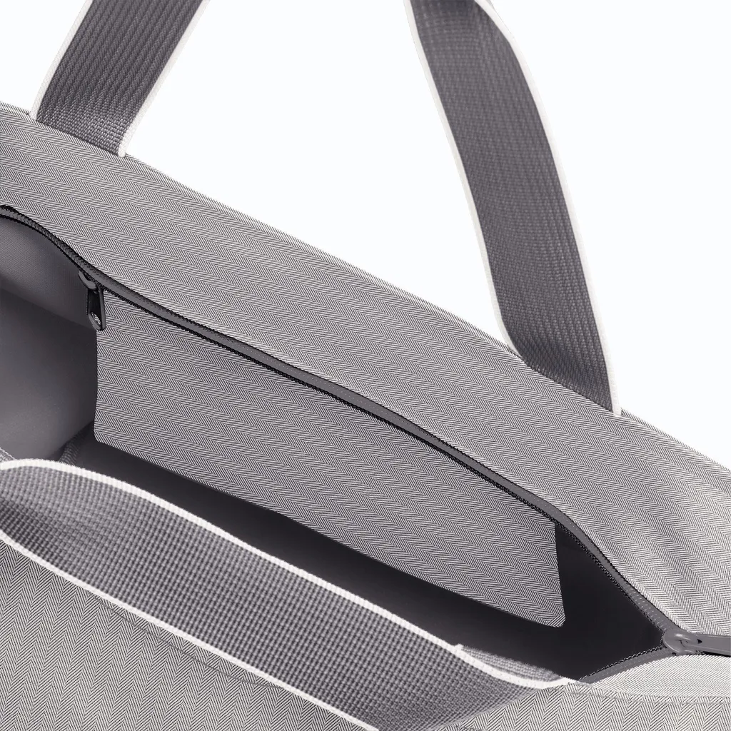 Sac de course solide Herringbone Grey pour éviter les déchirures
