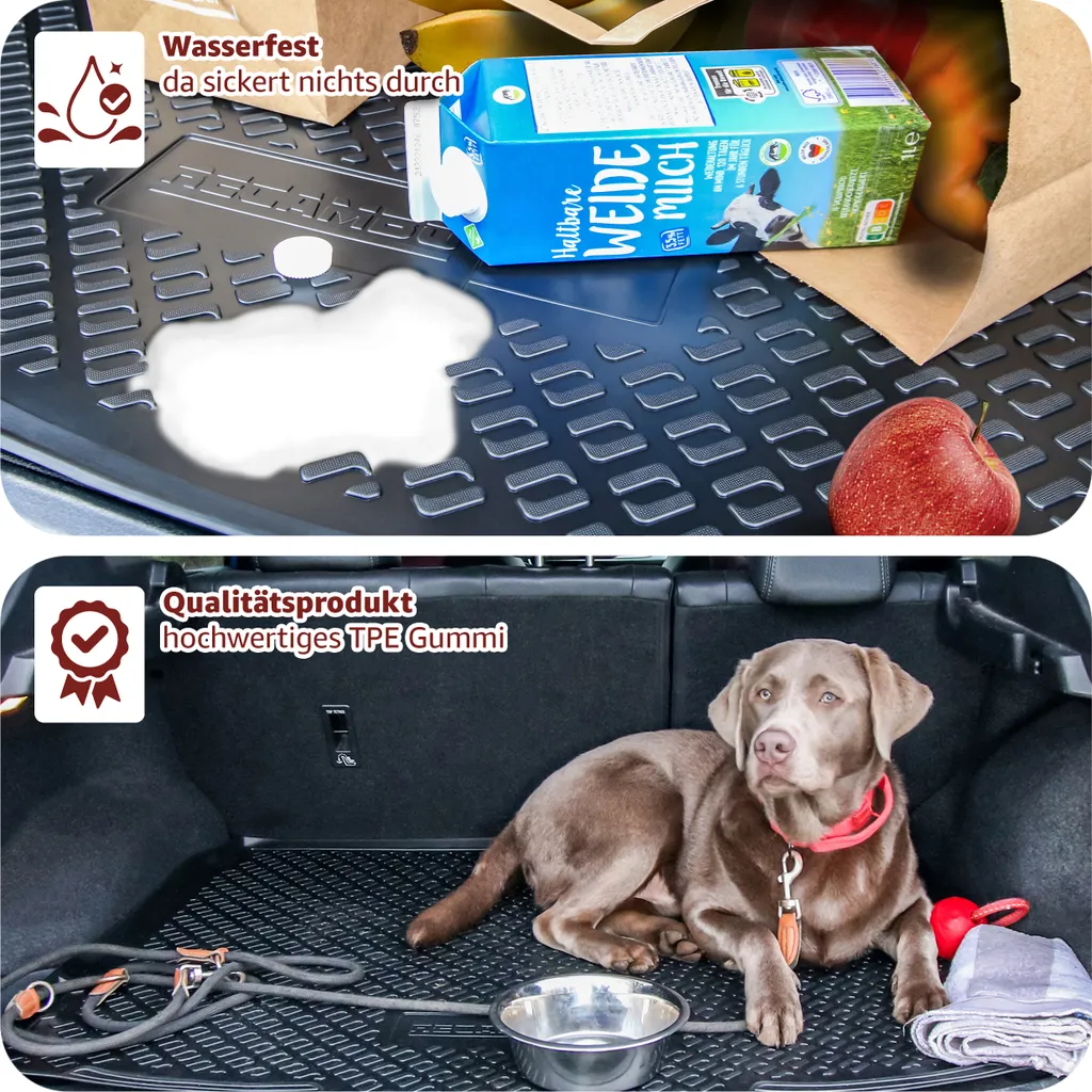 Rivestimento del bagagliaio in gomma per Volvo XC90 I | 2002-2014 | 5 posti | perfetta vestibilità + bordo - 5
