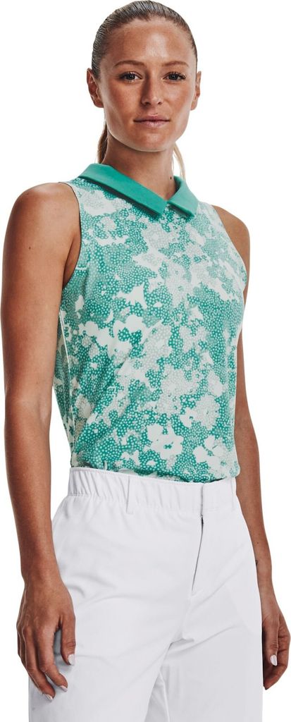 Under Armour Golf Zinger Rise Ärmelloses Poloshirt Für Damen Mehrfarbig L Mehrfarbig L