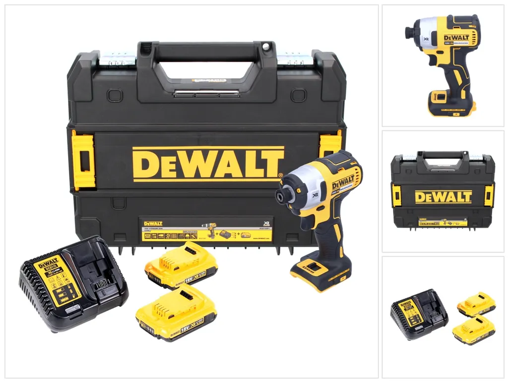 DeWalt DCF887 Visseuse à Chocs 18V Brushless avec 2 Batteries 2Ah TStak