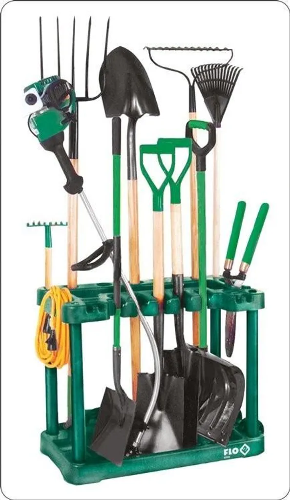 Organizer Attrezzi Giardino Flo 84x74x35 cm | Porta Attrezzi Plastica 45kg - 6