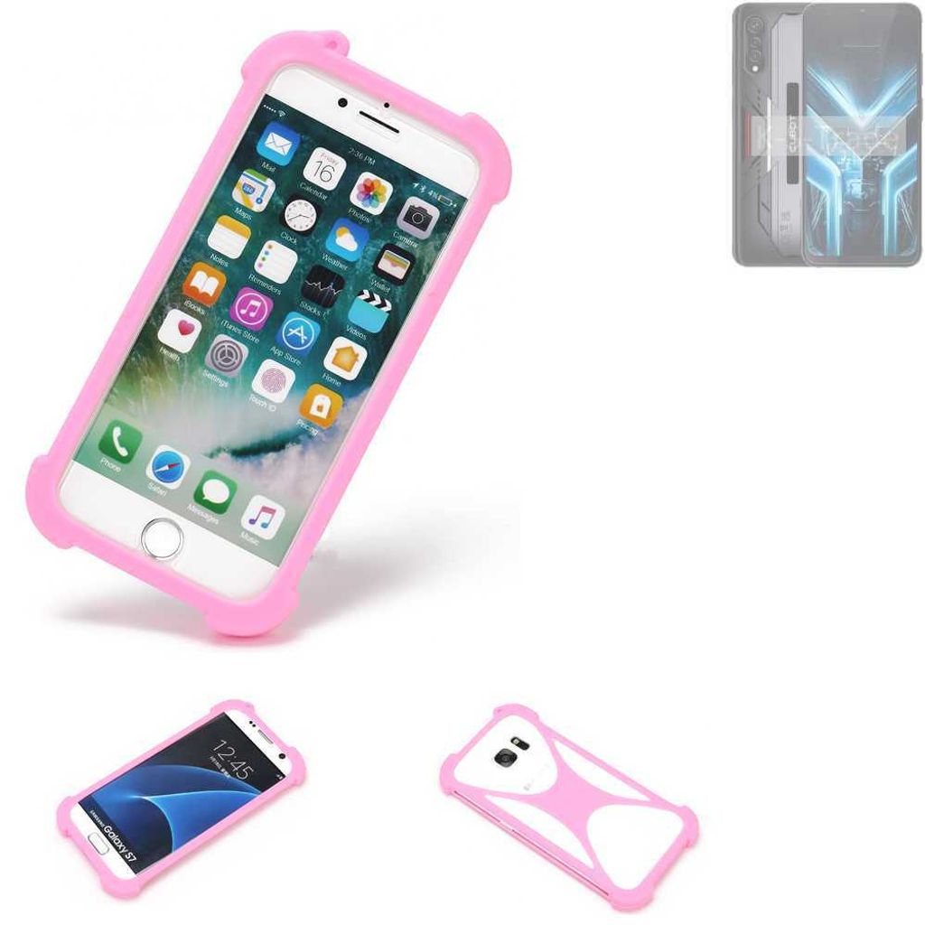 K-S-Trade Handy Hülle kompatibel mit Cubot X70 Schutz Hülle Bumper Silikon Schutz Hülle Cover Case Silikoncase Silikonbumper TPU Softcase