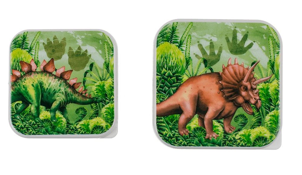 HAC24 4er Set Kinder-Brotdosen ‚Affe‘ – BPA-frei, Spülmaschinenfest, 17x16 Cm