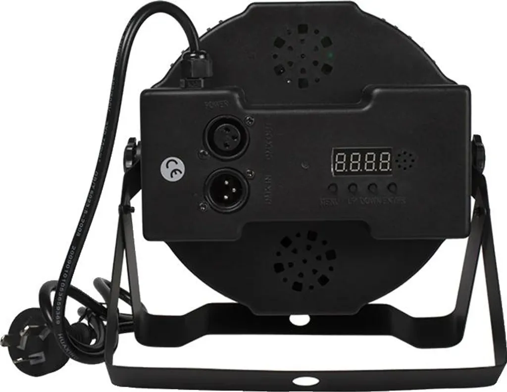 Projecteur de scène DMX 7X12W RGBW - Éclairage LED professionnel noir
