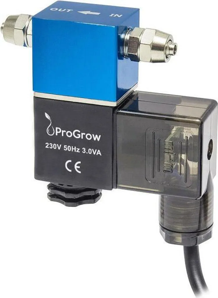Électrovanne PROGROW CO2 pour Aquarium avec Système de Montage Simple