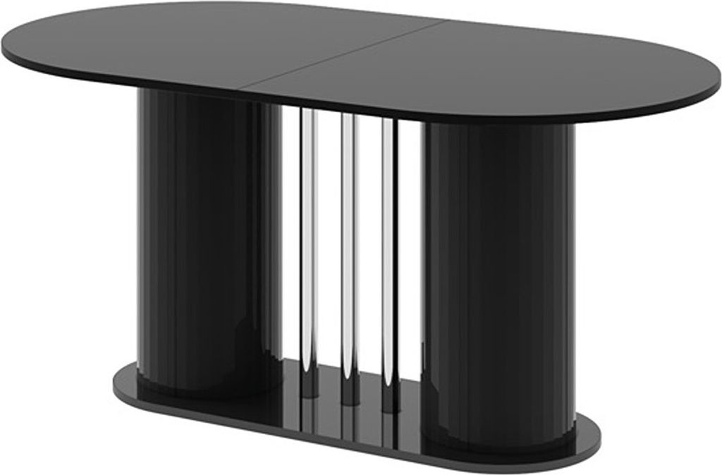 Design Esstisch HCE-111 Oval Hochglanz ausziehbar Tisch Esszimmer rund