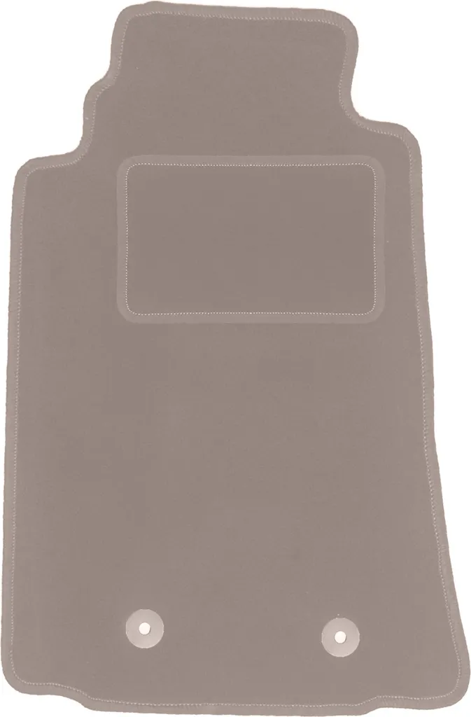 Tappetino conducente in velluto beige compatibile con Mazda MX-5 III (2005-2015, cabrio) – con fissaggi – su misura
