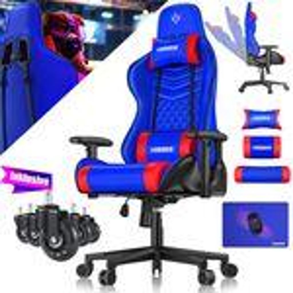 Sedia da gaming KESSER® ergonomica, con poggiatesta e Immagine del prodotto 