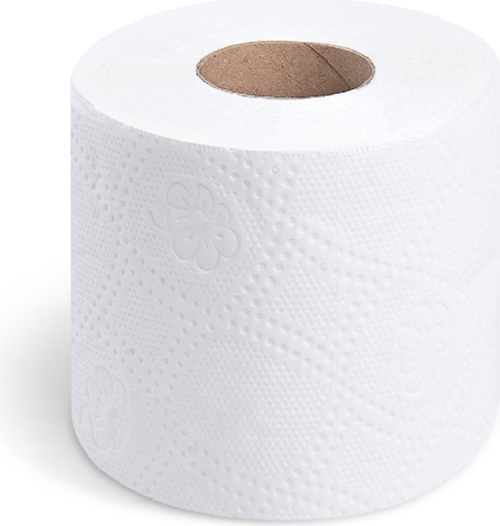 24 Rollen Hochwertiges 3-lagiges Toilettenpapier – à 150 Blatt, 17 m, weiß