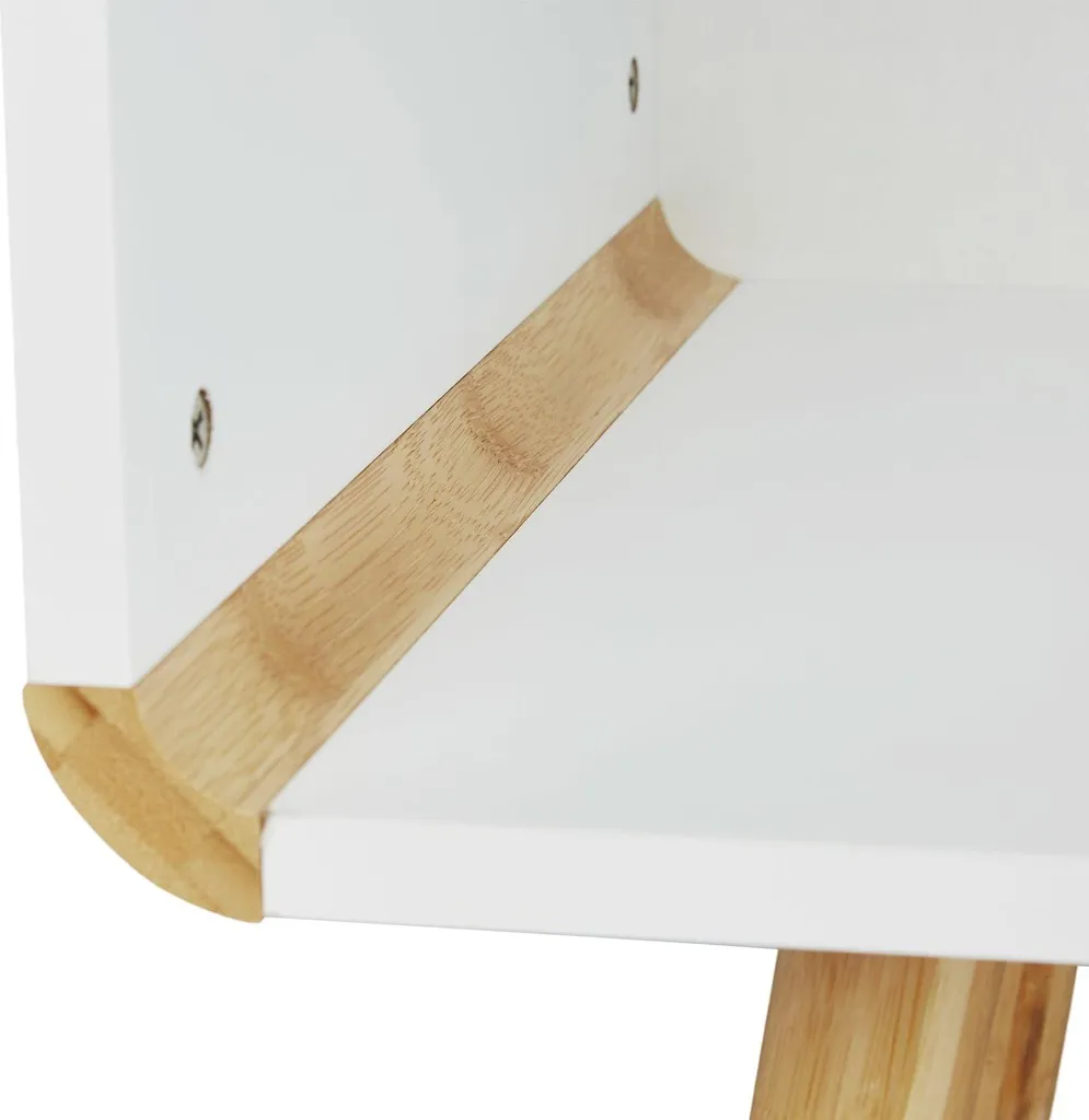 Buffet design aux angles courbes, meuble de rangement nordique épuré - 7