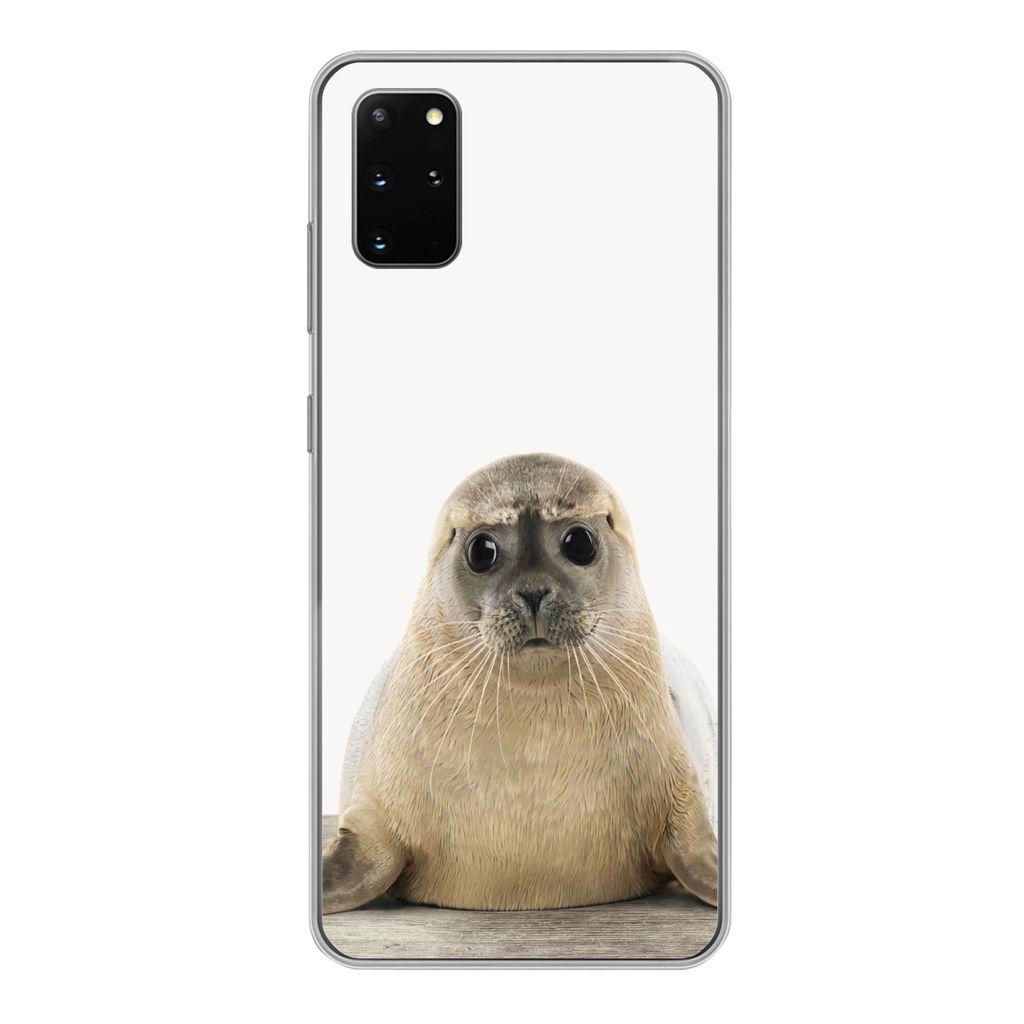 MuchoWow Handyhülle Schutzhülle Hülle für Samsung Galaxy S20 Plus Robbe - Tiere - Kinder - Jungen - Mädchen - Kinder Silikon Softcase Handy ...