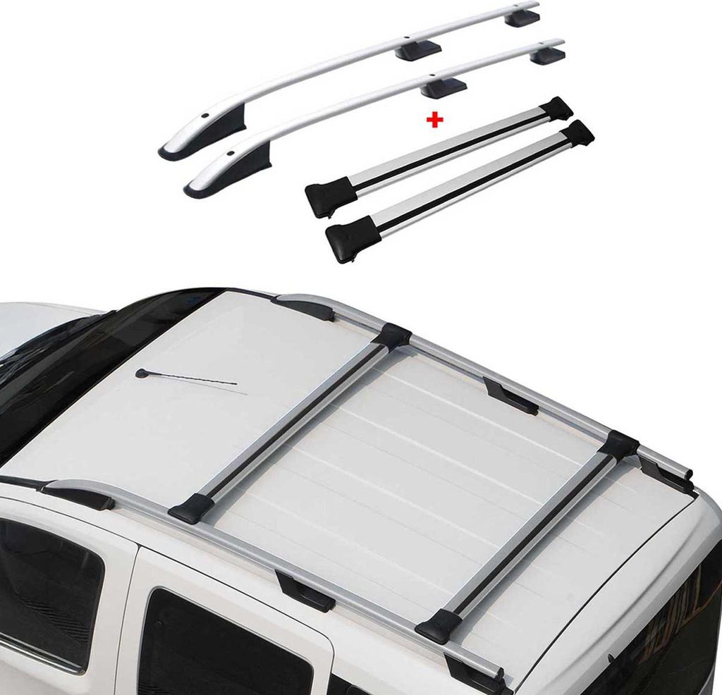 Barre portatutto + portapacchi per Fiat Fiorino Qubo Nemo Immagine del prodotto 