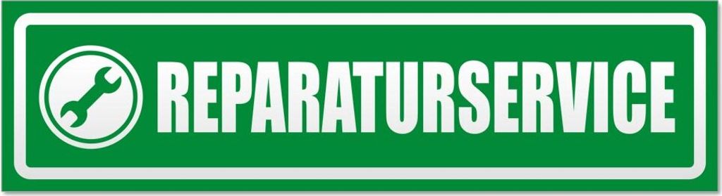 Reparaturservice invertiert Magnetschild Schild magnetisch