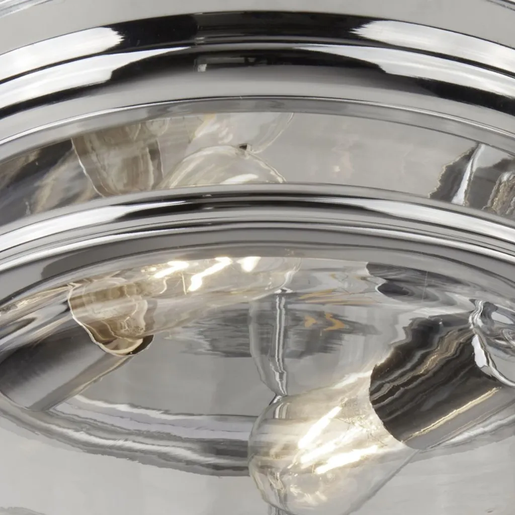 Plafonnier Design EDINBURGH Chrome 35 cm pour Rénovation Intérieure - 3