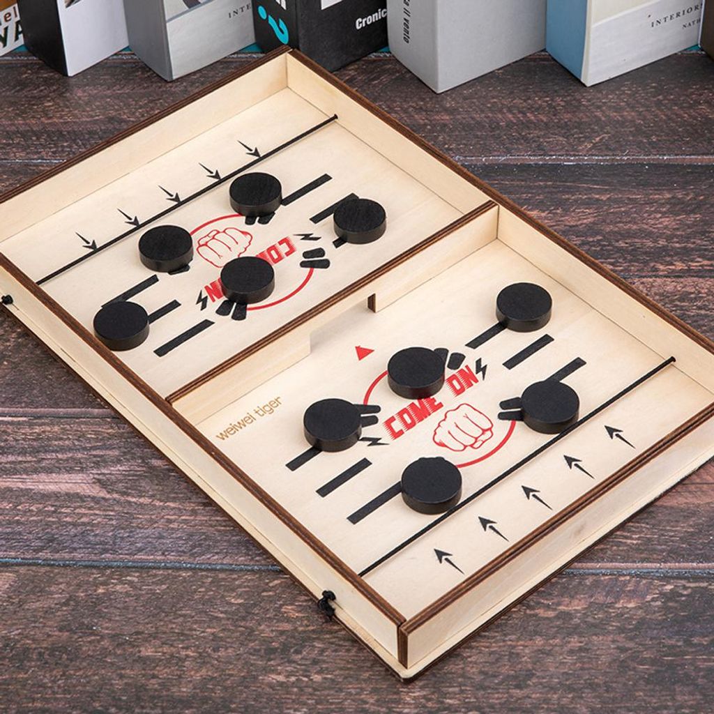 Hölzernes Slingshot-Spielespielzeug, tragbares, schnelles Sling-Spieltisch-Brettspielzeug