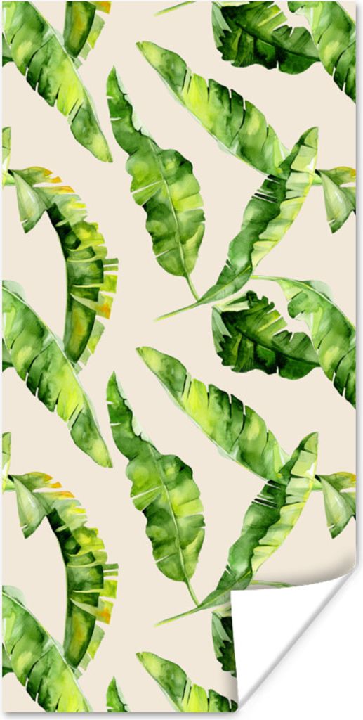 MuchoWow Poster Blatt - Tropisch - Muster 20x40 cm - Plakat - Foto