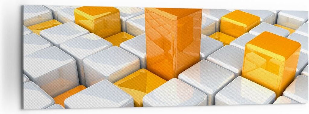Bild auf Leinwand - Leinwandbild - Abstrakt computer grafik struktur - 160x50cm - Wand Bild - Wanddeko - Leinwanddruck - Bilder - Kunstdruck - Lein...
