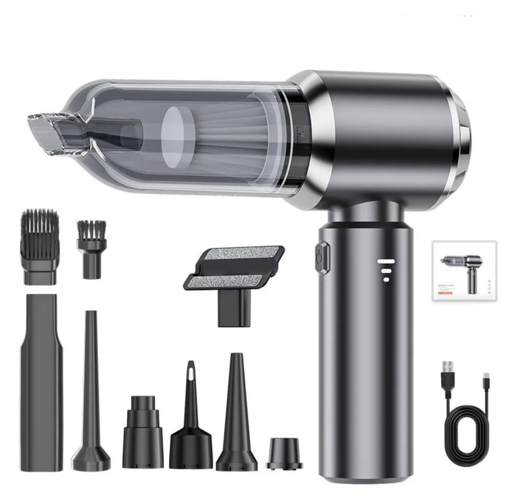 Nettoyage intérieur voiture aspirateur sans fil compact 8 accessoires