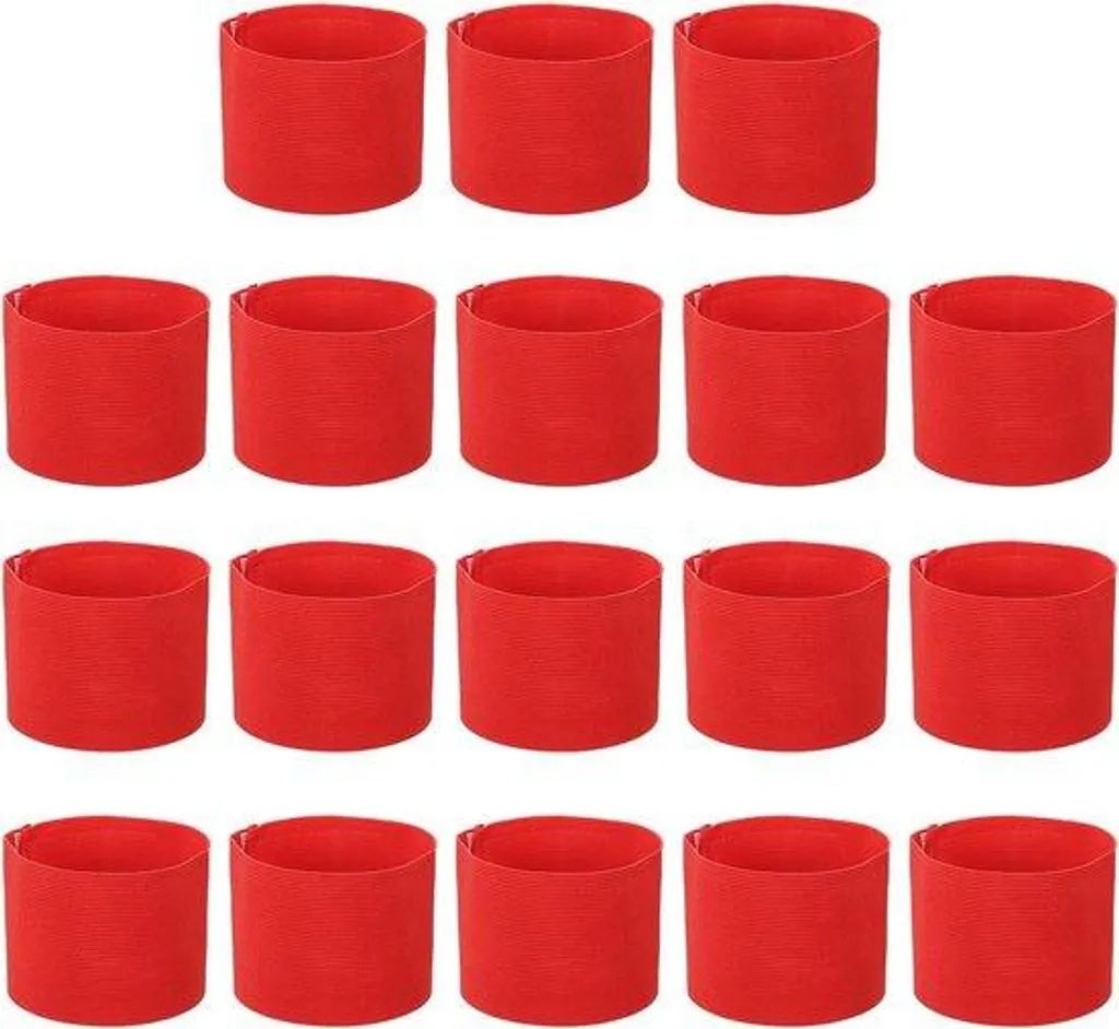 Brassard d'Identification d'Équipe pour Football Coloris Rouge Vif