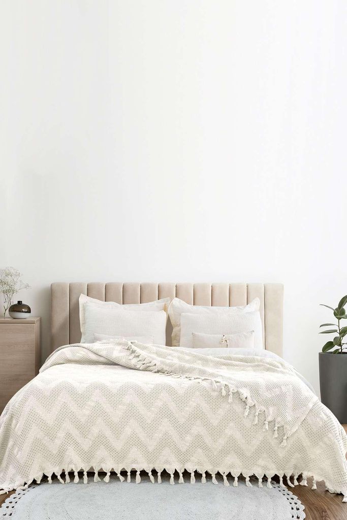 L'Essentiel Linge de Maison, Naomi - Cream, Doppelpiqué, Creme, 100% BAUMWOLLE, 200 x 230 cm