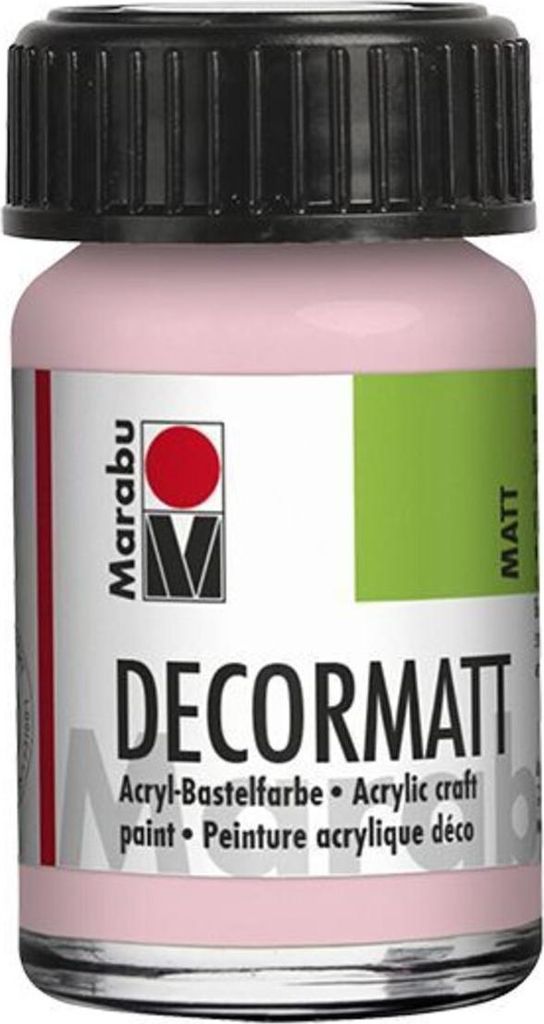 Decormatt Acryl - Wildrose 231 15 ml. Packung mit 5 Stück