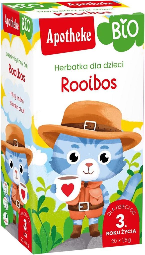 HERBATKA DLA DZIECI - ROOIBOS BIO (20 x 1,5 g) 30 g - APOTHEKE