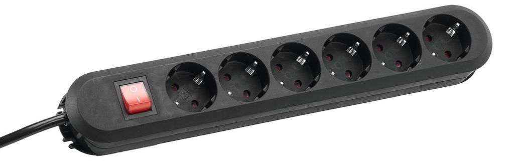 BACHMANN SMART Steckdosenleiste 6x Schutzkontakt, Schalter, Produktbild 