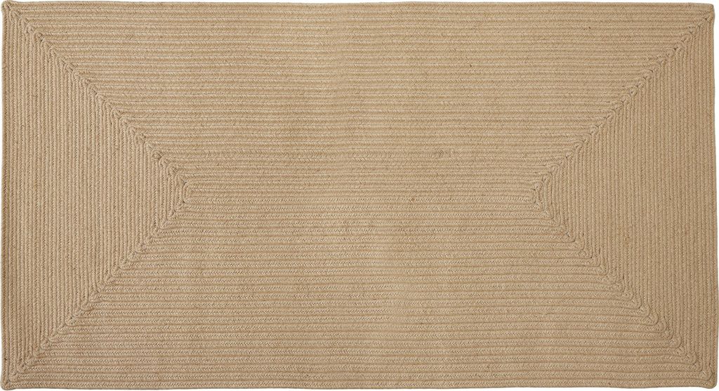 tectake® Geflochtener Teppich 150x80 cm Boho aus Jute- und Produktbild 