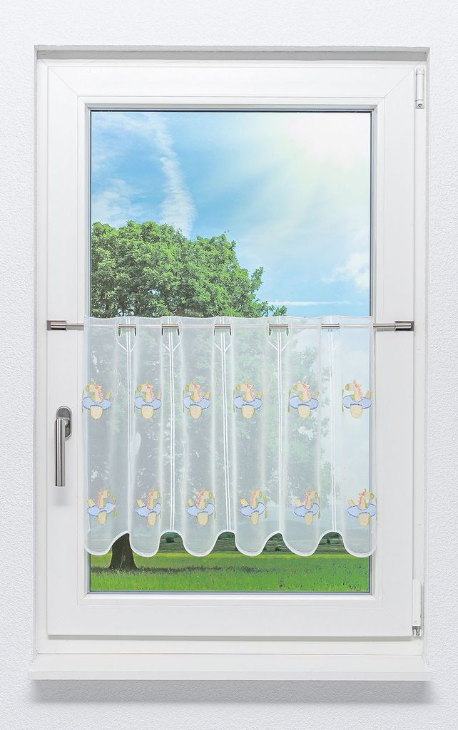 Lysel Scheibengardine Fliegender Esel (Bx H) 208cm * 45cm gelb/mehrfarbig
