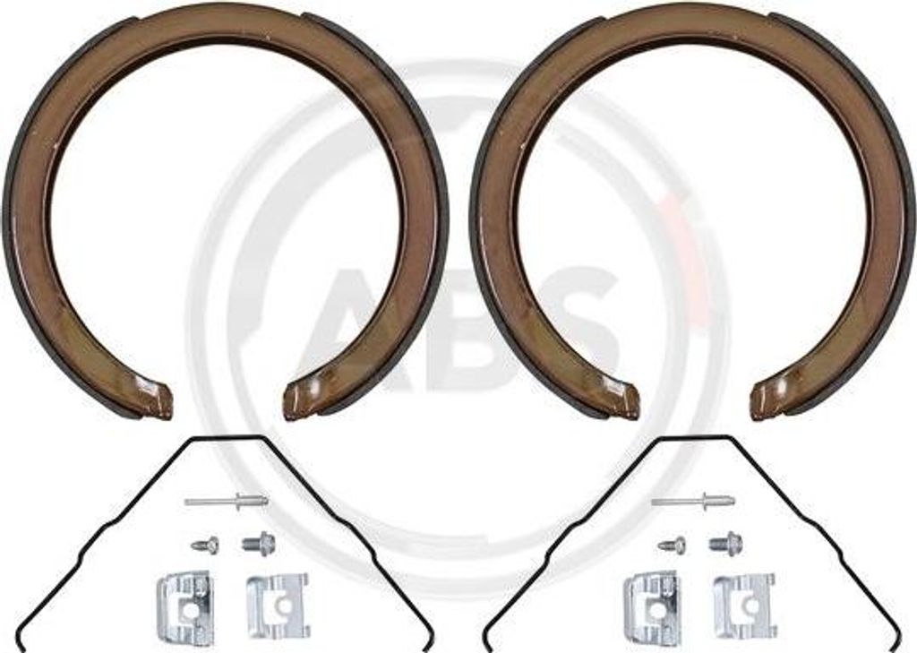 A.B.S. 9025 Bremsbackensatz, Feststellbremse OE 12455804 kompatibel mit Alero, Corvette, Impala, Monte Carlo, Rexton, CX-7, CX-9, Sintra