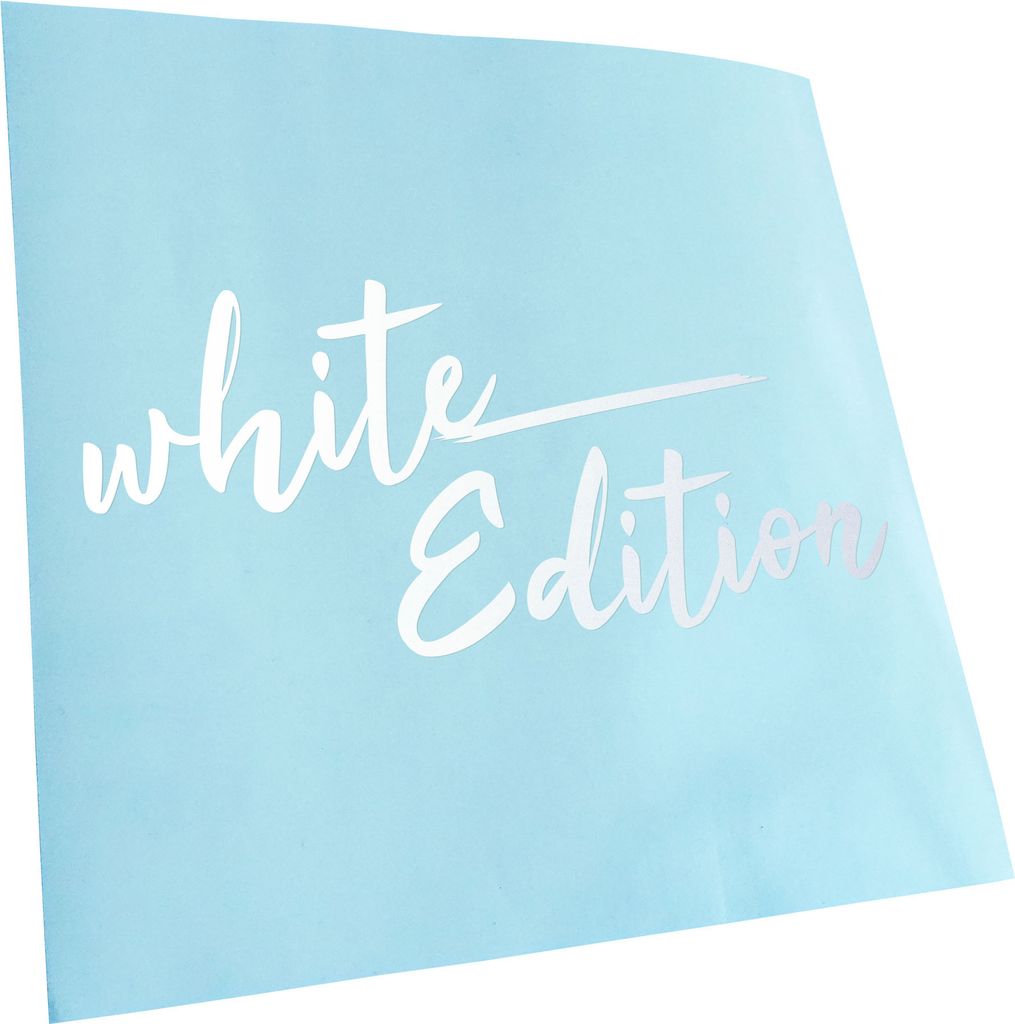 Kiwistar - Autoaufkleber - White Edition - Mattweiss - 40x18cm - Aufkleber für Auto, Laptop, Fahrrad, LKW, Motorrad Mehrfarbig JDM Decal Racing