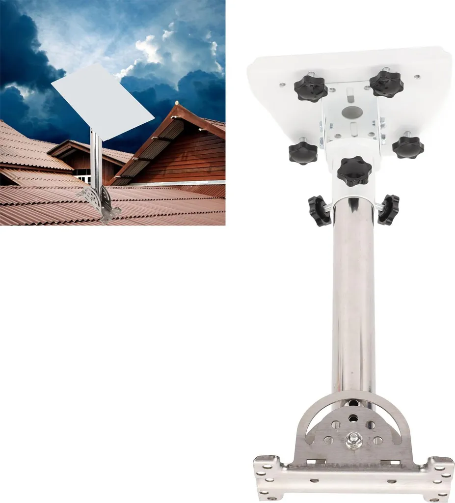 Fixation antenne robuste en acier allié avec bras pivotant réglable - 11