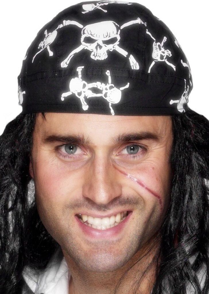 Skullbone Bandana Piraten-Kopftuch Produktbild 