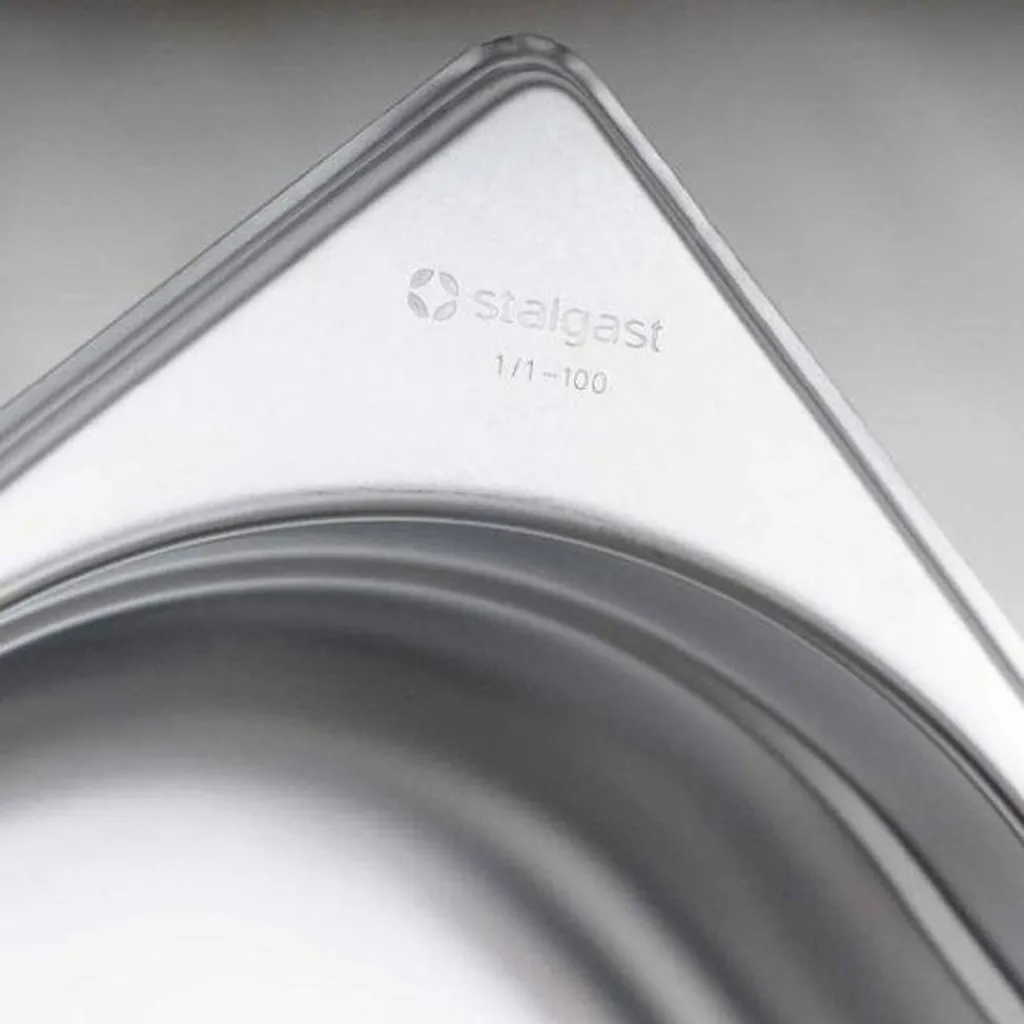 Contenitore Gastronorm GN 2/1 in Acciaio Inox h 65mm | Professionale - 2