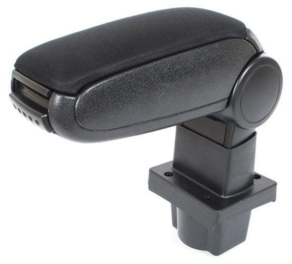 Für Skoda Octavia II 1Z ab 2004- Armlehne Mittelarmlehne Textil Schwarz KLAPPBAR in der Farbe Schwarz von GOLDCAR