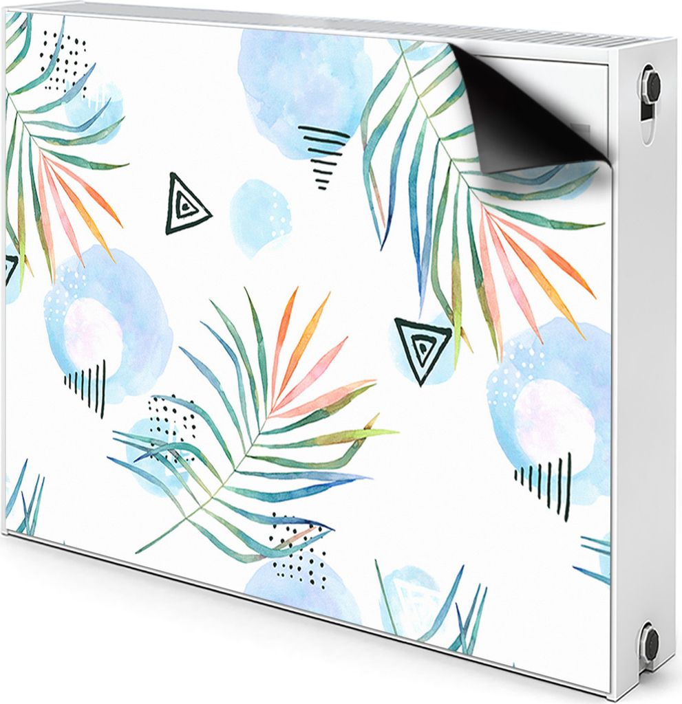 Magnet Verkleidung Abdeckung Heizkörperabdeckung Heizkörperabdeckung 100x60 cm - Tropisches Muster