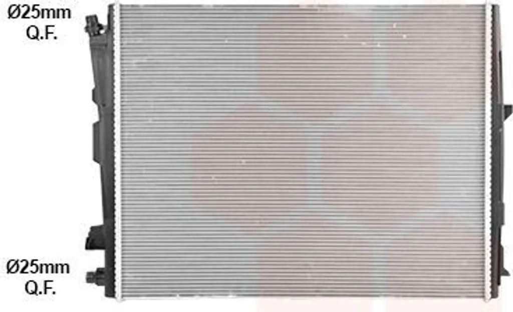 Radiateur à eau VAN WEZEL en aluminium pour BMW i4 et Série 2 G42