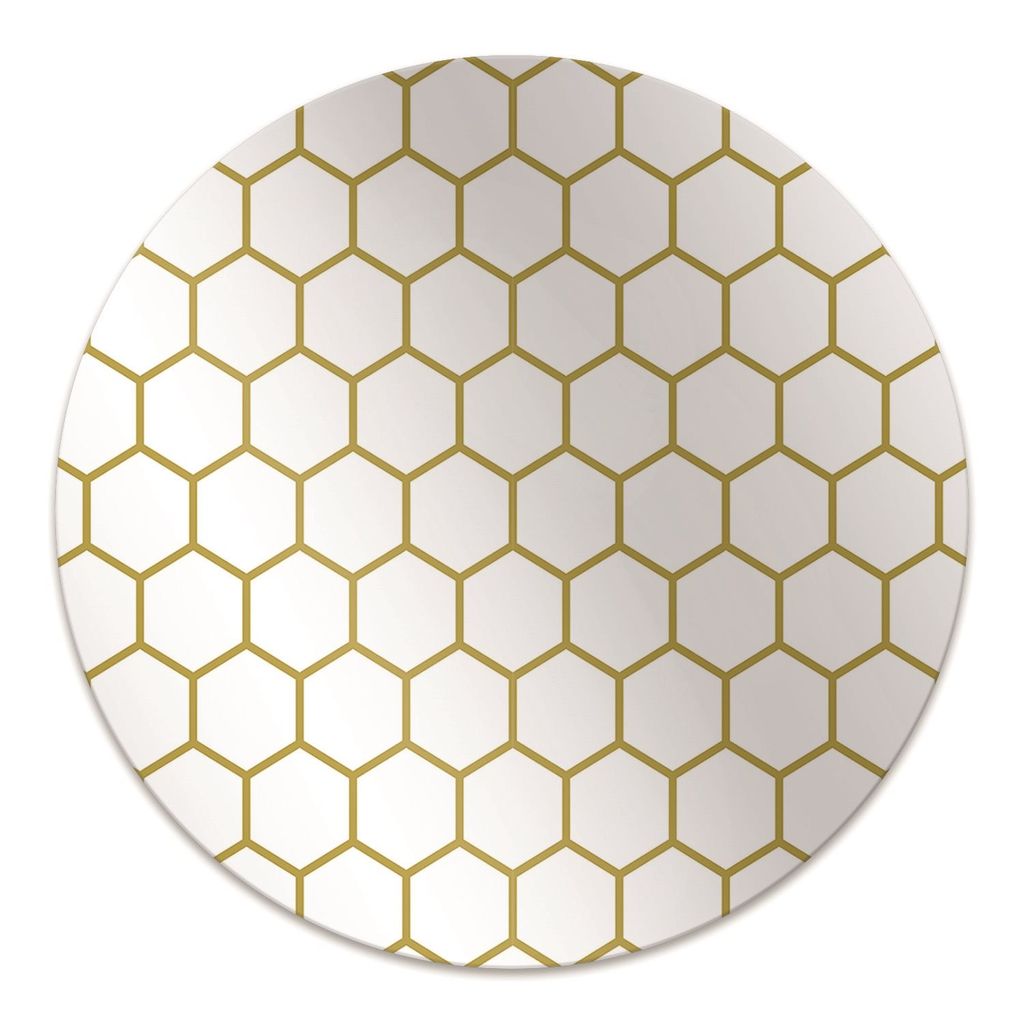 Rundmatte - Stuhlunterlage Bürostuhlunterlage - Rund Ø 100 cm - Bodenmatte - Fußmatte - Bienenwabe